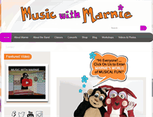 Tablet Screenshot of musicwithmarnie.com